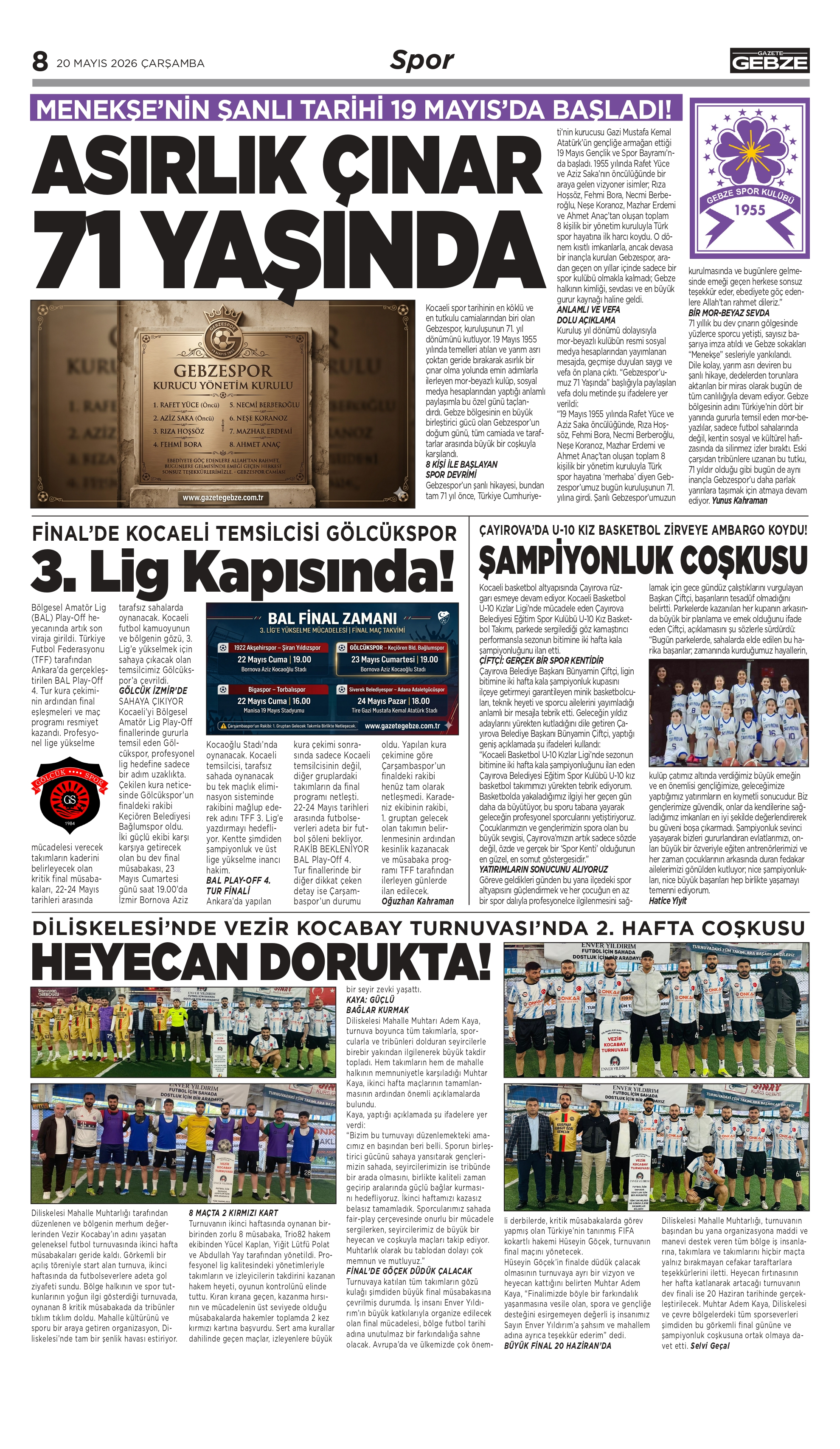 MENEKŞE’NİN ŞANLI TARİHİ 19 MYIS’DA  BAŞLADI!