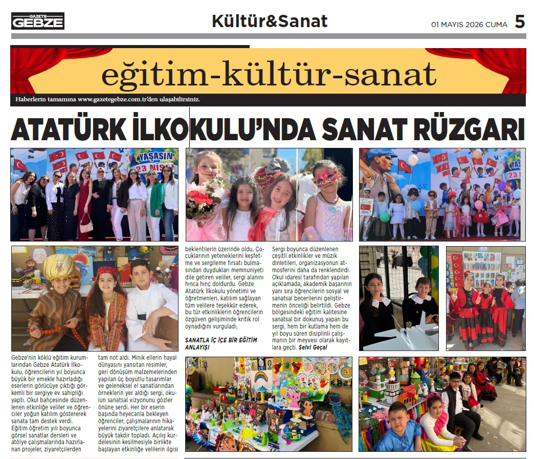 ATATÜRK İLKOKULU’NDA SANAT RÜZGARI