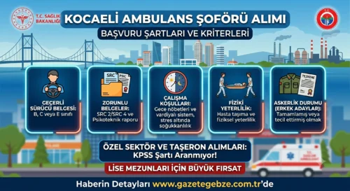 KOCAELİ’DE SAĞLIK SEKTÖRÜNE  İSTİHDAM