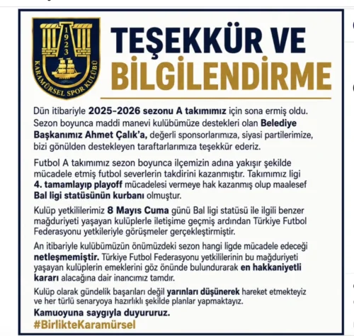 STATÜNÜN KURBANI OLDUK