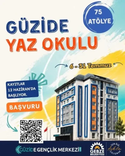 Gebze Güzide Yaz Okulu Kayıtları 12 Haziran’da Başlıyor: Sanattan Teknolojiye 75 Farklı Branş