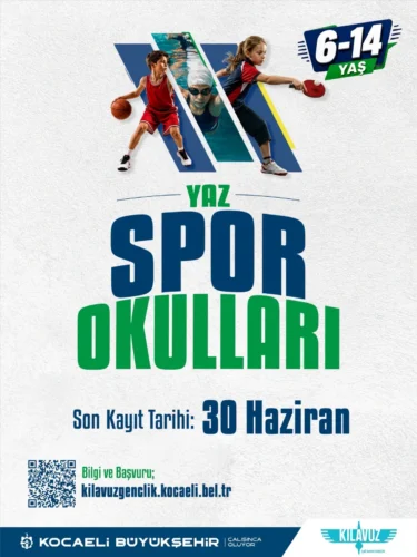 Kocaeli Büyükşehir’den Ücretsiz Yaz Spor Okulları ve Herkes İçin Spor Programları Başladı