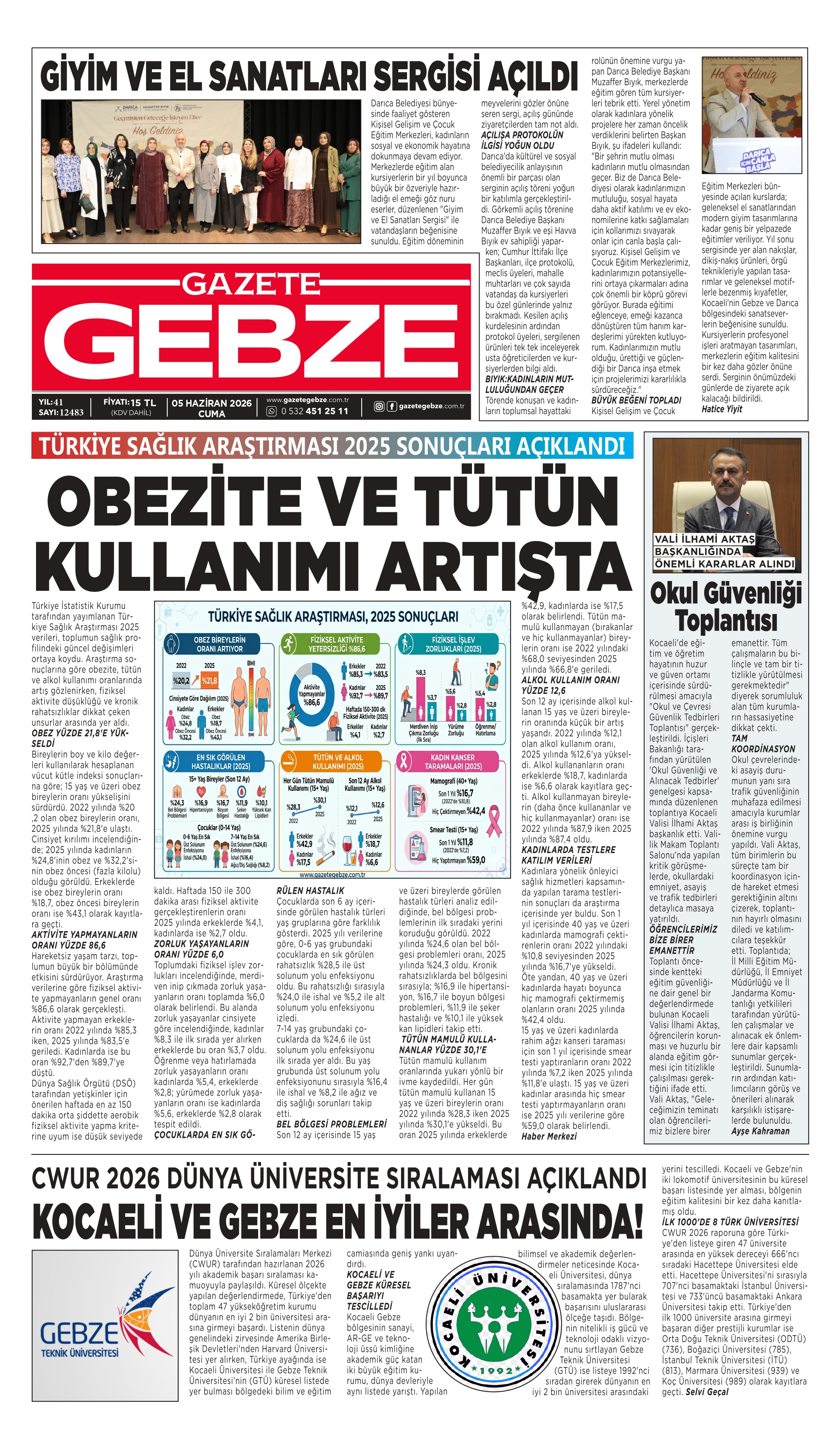 TÜRKİYE SAĞLIK ARAŞTIRMASI 2025 SONUÇLARI AÇIKLANDI