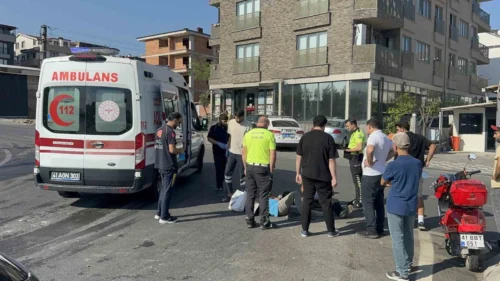 Kocaeli Darıca’da Ters Yön Kazası: Otomobil Motosikletle Çarpıştı, 2 Yaralı