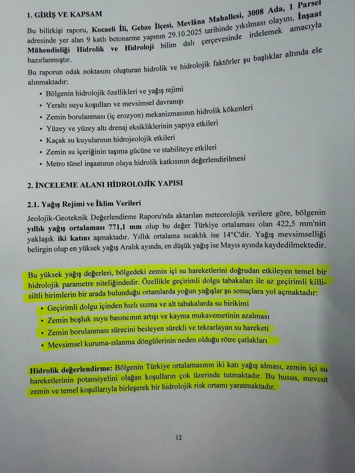 Gebze'de 4 Kişinin Hayatını Kaybettiği Bina Çökmesiyle İlgili Nihai Rapor Savcılığa Sunuldu