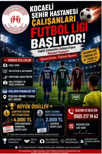 KOCAELİ ŞEHİR HASTANESİ FUTBOL TURNUVASI