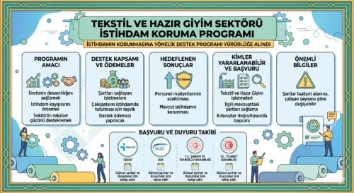 TEKSTİL VE HAZIR GİYİM SEKTÖRÜNE 
BÜYÜK DESTEK