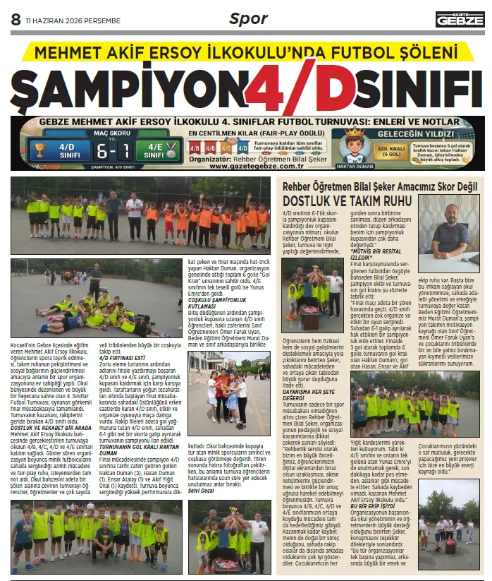 MEHMET AKİF ERSOY İLKOKULU'NDA FUTBOL ŞÖLENİ MEHMET AKİF ERSOY İLKOKULU'NDA FUTBOL ŞÖLENİ