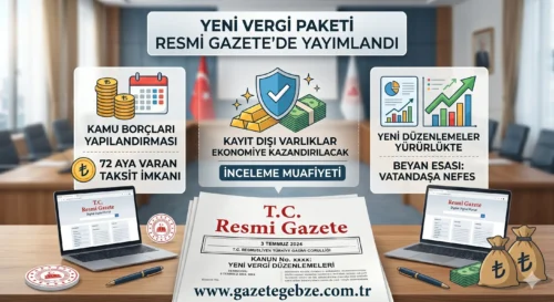 YENİ VERGİ PAKETİ RESMİ GAZETE’DE YAYIMLANDI