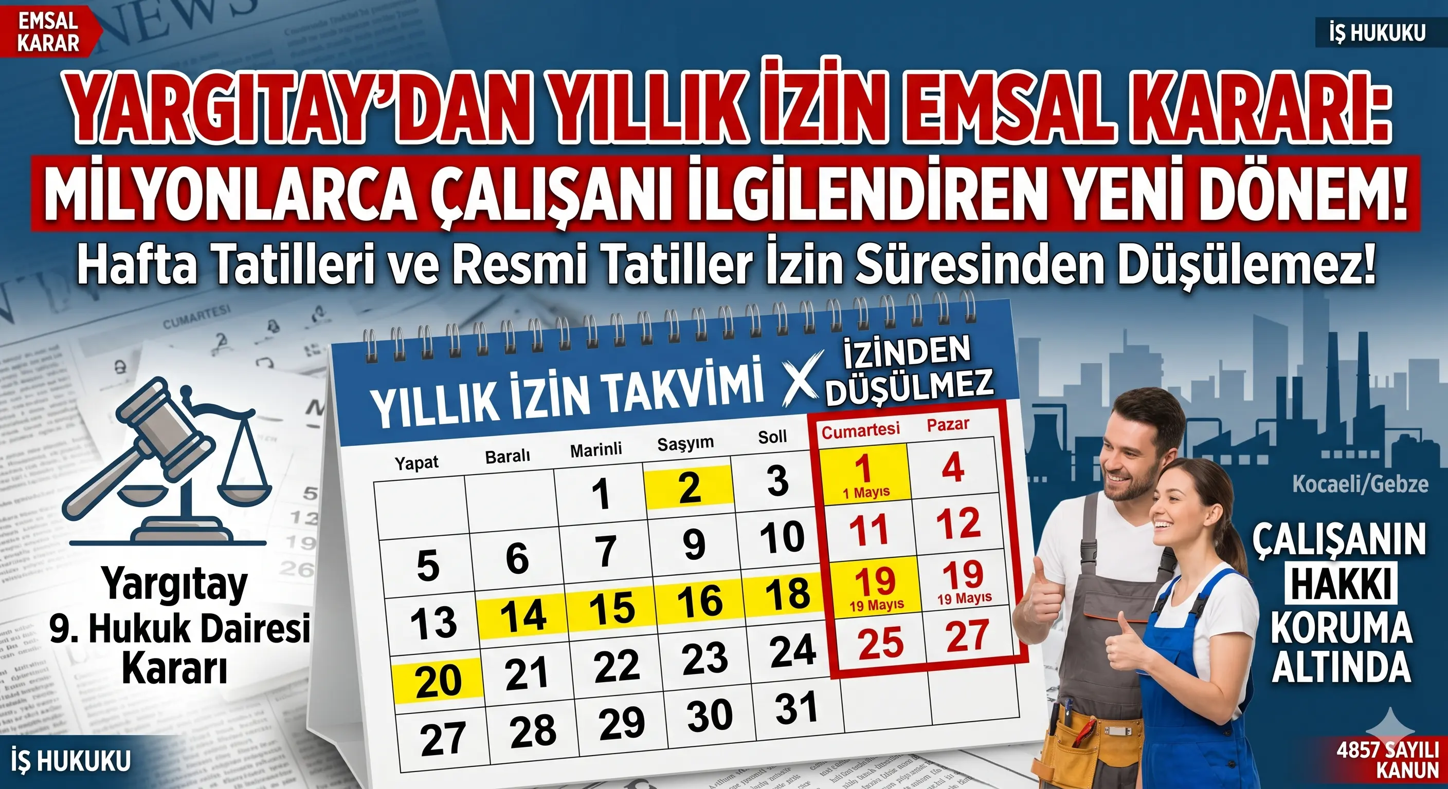 YILLIK İZİN HESABINDA YENİ DÖNEM