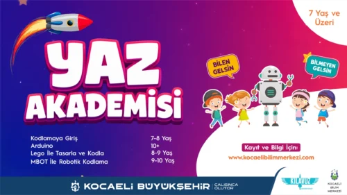 Kocaeli Bilim Merkezi Yaz Akademisi Başladı: Çocuklar İçin Bilim ve Teknoloji Atölyeleri Kayıtları Açıldı