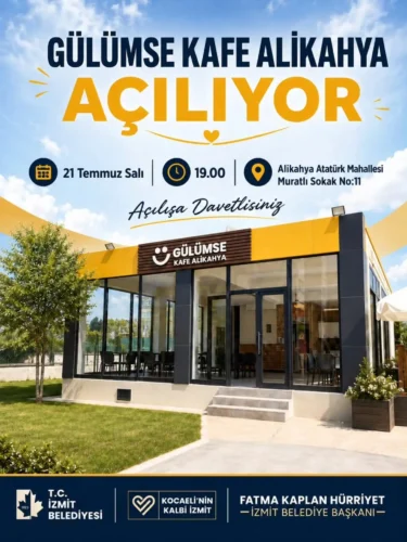 İzmit Alikahya Gülümse Kafe Açılıyor: Yeni Sosyal Buluşma Noktası