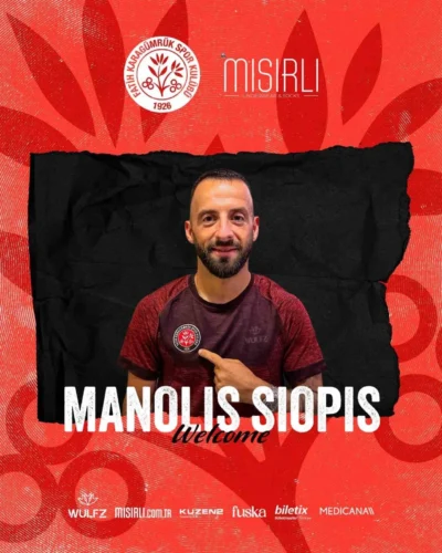 Fatih Karagümrük’ten Çifte Transfer: Manolis Siopis ve Muhammed Emin Sarıkaya Kırmızı-Siyahlılarda