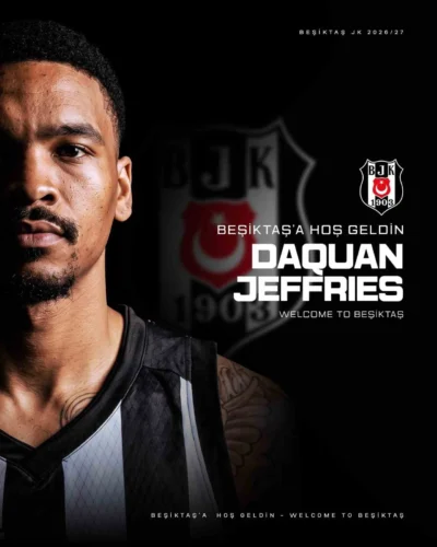 Beşiktaş Basketbol, NBA Tecrübeli DaQuan Jeffries’i Kadrosuna Kattı
