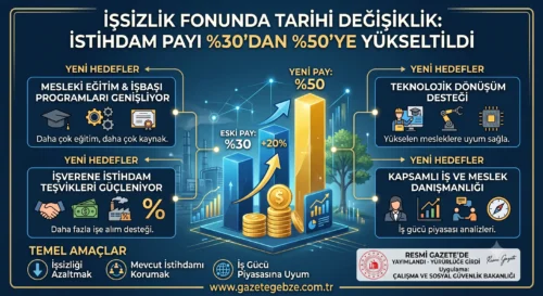 İSTİHDAM PAYI YÜZDE 50’YE ÇIKARILDI