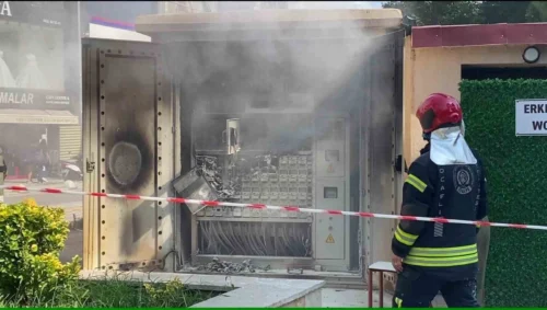 Kocaeli İzmit’te SEDAŞ Elektrik Panosu Yangını Söndürüldü