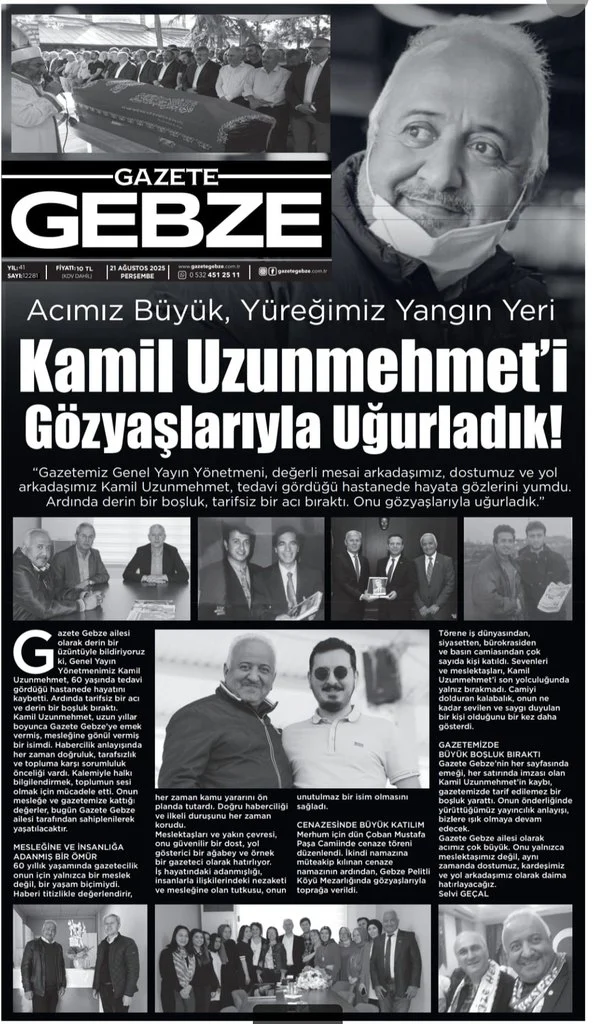 Kamil Uzunmehmet Vefatının 1. Yılında Rahmetle Anıyoruz