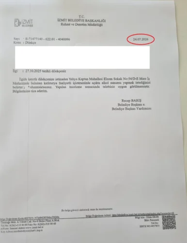 İzmit Başkan Vekili Lütfü Obuz’dan Alkol Ruhsatı Açıklaması: “İşimiz Gücümüz İzmit”