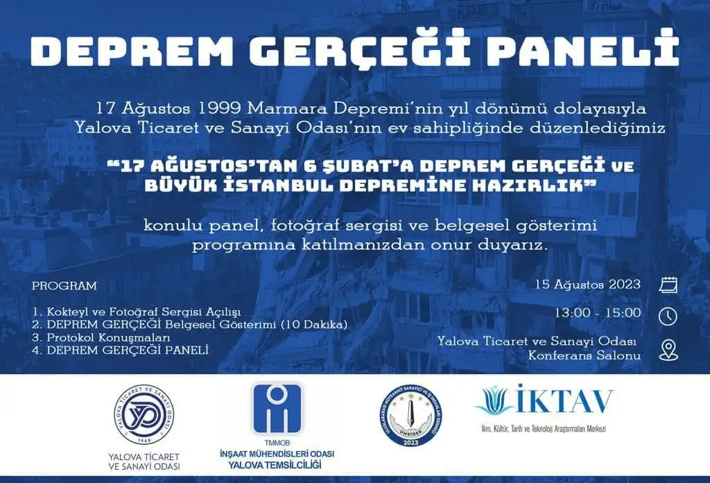 YALOVA DA DÜZENLENEN DEPREM GERÇEĞİ PANELİN DE FOTOĞRAF SERGİSİ DEPREMLER TARİHİ BELGESEL GÖSTERİMİ BÜYÜK İLGİ GÖRDÜ YALOVA DA DÜZENLENEN DEPREM GERÇEĞİ PANELİN DE FOTOĞRAF SERGİSİ DEPREMLER TARİHİ BELGESEL GÖSTERİMİ BÜYÜK İLGİ GÖRDÜ