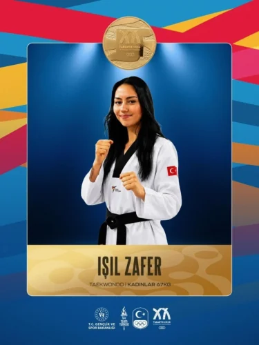 Işıl Zafer, 2026 Akdeniz Oyunları Taekwondo 67 Kg’da Altın Madalya Kazandı