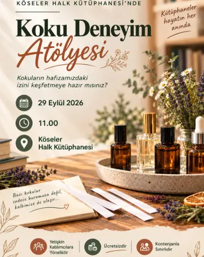 Koku Deneyim Atölyesi Kapılarını Açıyor!