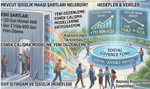 OVP’DEN İŞSİZLİK MAAŞI VE ÇALIŞANLAR İÇİN KRİTİK SİNYAL
ŞARTLAR ESNETİLİYOR MU?