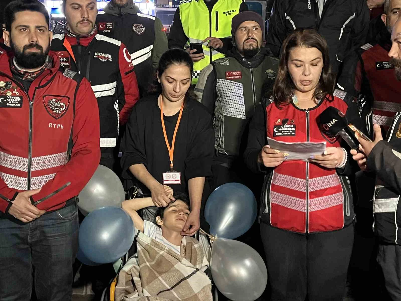 İstanbul’da Motosiklet Gruplarından DMD Hastası Ali Yiğit’e Umut Sürüşü ve Destek Çağrısı