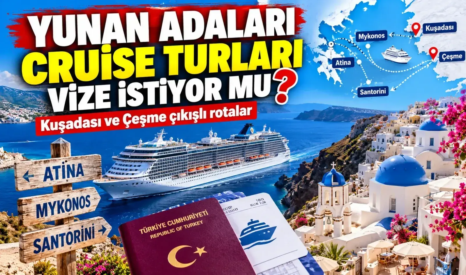 Yunan Adaları cruise turlarında vize zorunluluğu: Bilmeniz gerekenler
