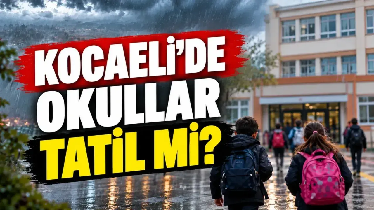 Kocaeli 15 Ekim Perşembe: Okul tatili beklentisine Valilik yanıtı