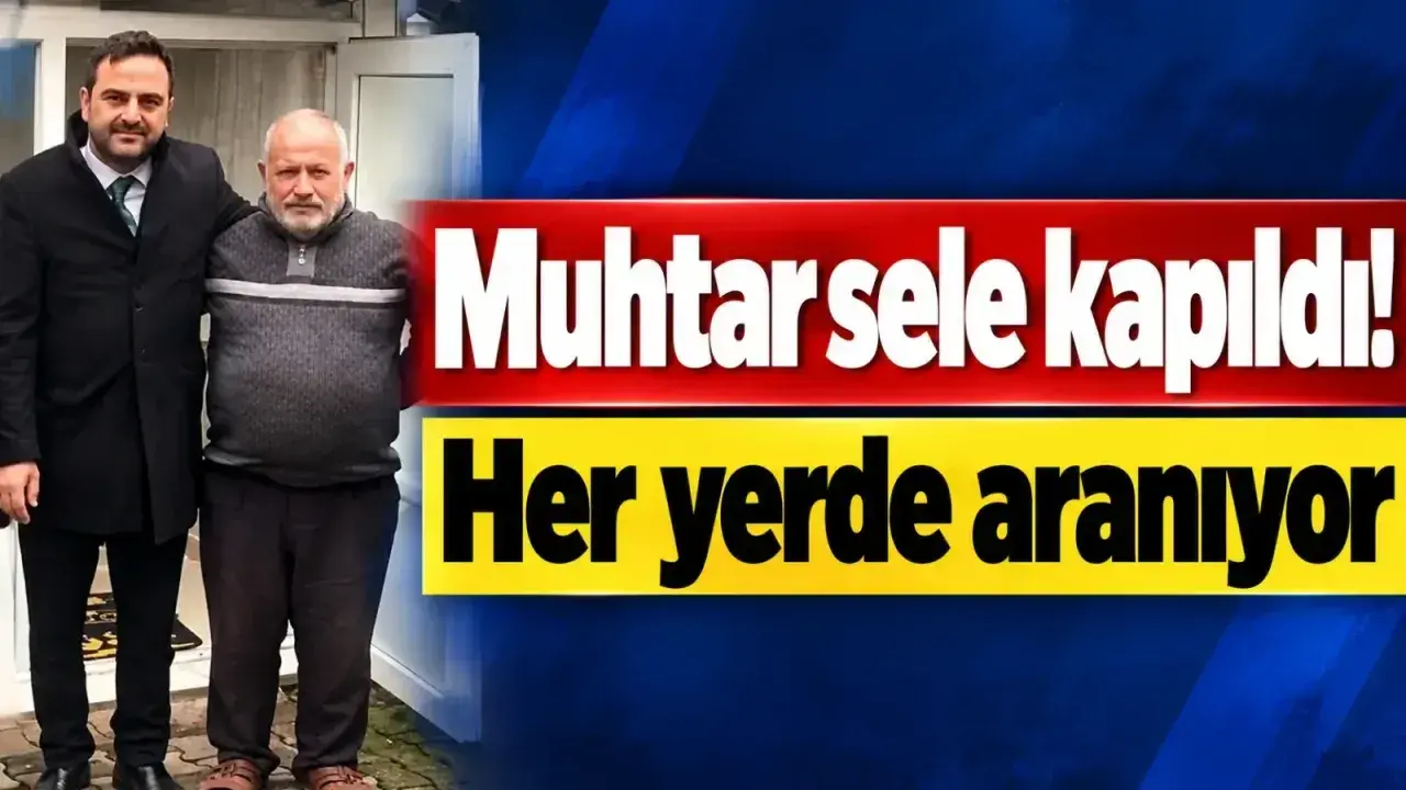 Eski Muhtar Mustafa Gedikli’yi sel suları aldı, arama sürüyor