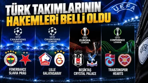 Türk takımlarının Avrupa mesaisi hakemleri netleşti