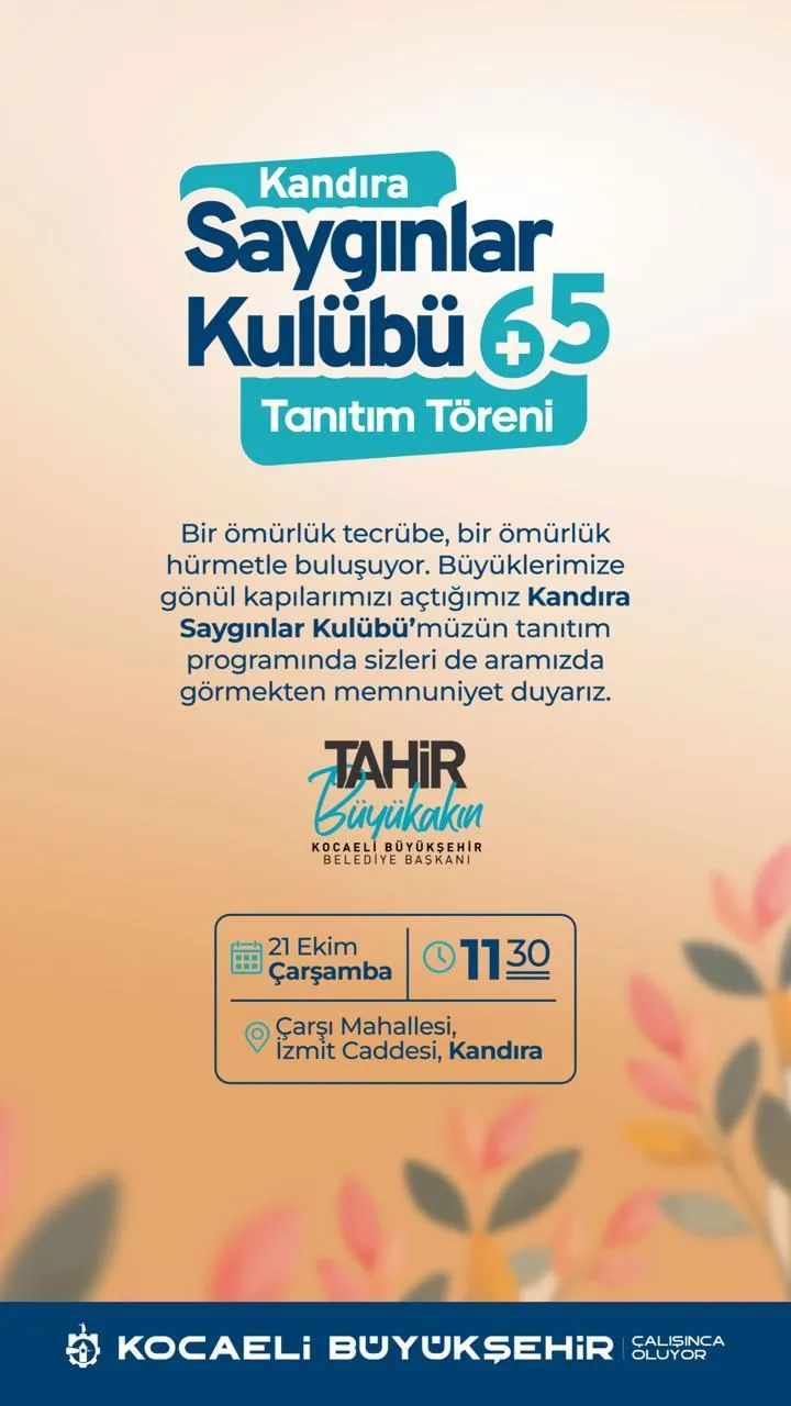Kandıra Saygınlar Kulübü bugün açılıyor: Büyüklerin yeni buluşma noktası
