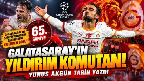 Galatasaray’da Yunus Akgün’den Şampiyonlar Ligi rekoru