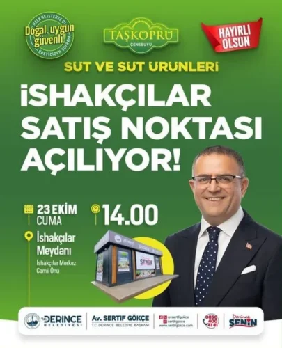 Başkan Gökçe, İshakçılar’daki DERTAŞ açılışına tüm halkı bekliyor