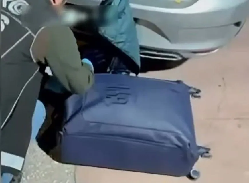 Otomobildeki valizden çıkan 8,5 kilogram uyuşturucu ele geçirildi