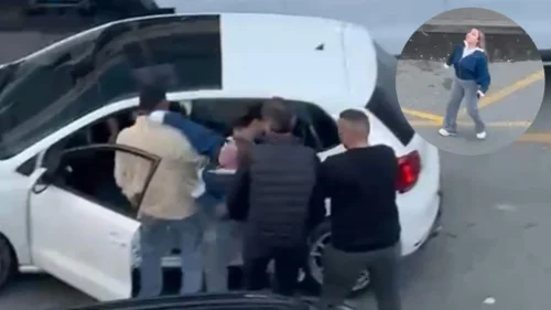 Dövüş antrenörü trafikteki gerilime yumrukla yanıt verdi