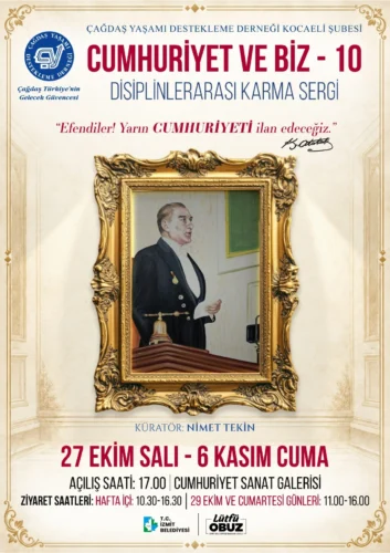 Cumhuriyet Sanat Galerisi’nde “Cumhuriyet ve Biz” Heyecanı Başlıyor