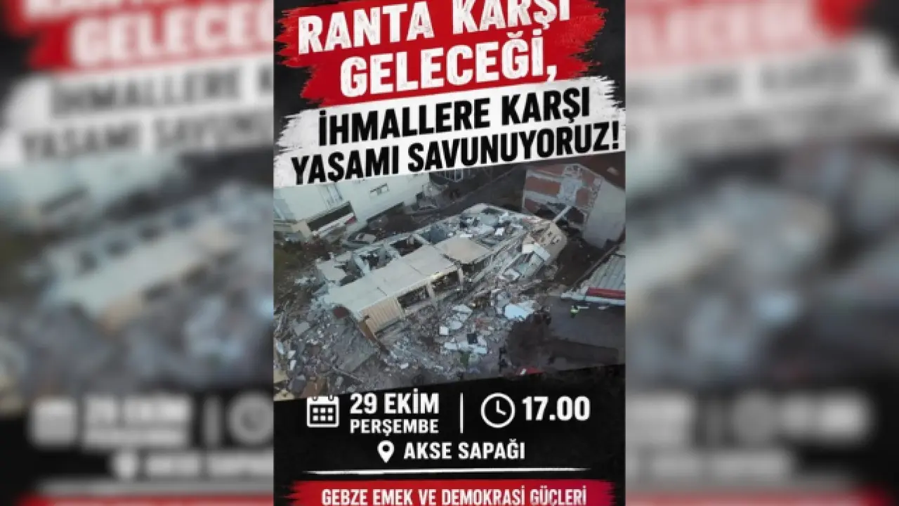 Gebze Arslan Apartmanı Faciası: Yitirilen Canlar Anıldı