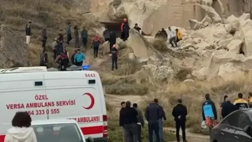 Kapadokya’da Peribacası Çökmesi: 2 Can Kaybı, 1 Yaralı