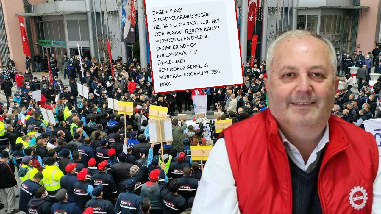 İzmit’te Genel İş Delege Seçimine İşçilerden Yoğun Tepki