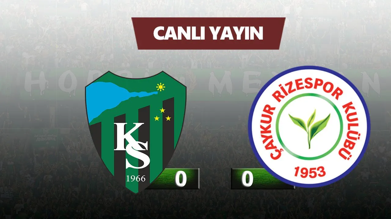 Kocaelispor Rizespor Maçında Kritik Mücadele Canlı Anlatımda