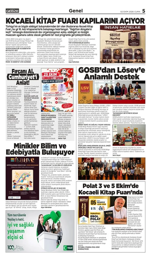 KOCAELİ KİTAP FUARI KAPILARINI AÇIYOR KOCAELİ KİTAP FUARI KAPILARINI AÇIYOR