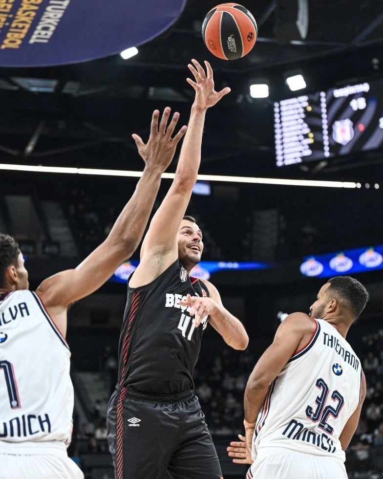 Beşiktaş’tan Euroleague’de Bayern Münih Zaferi: 95-87