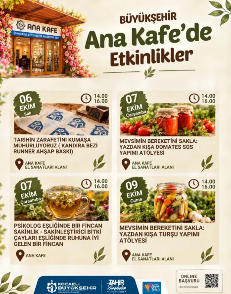 Ana Kafe’de Eğlenceli ve Öğretici Atölyeler Başlıyor