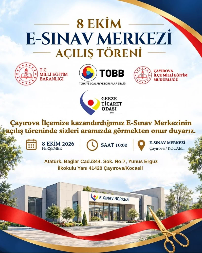 ÇAYIROVA E-SINAV MERKEZİ 8 EKİM’DE KAPILARINI AÇIYOR!