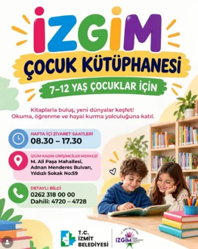 İZGİM Çocuk Kütüphanesi Minik Okurlarını Ağırlıyor