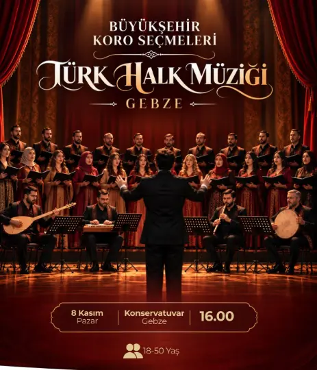 TÜRK HALK MÜZİĞİ KOROSU GEBZE’DE SESİNİ ARIYOR