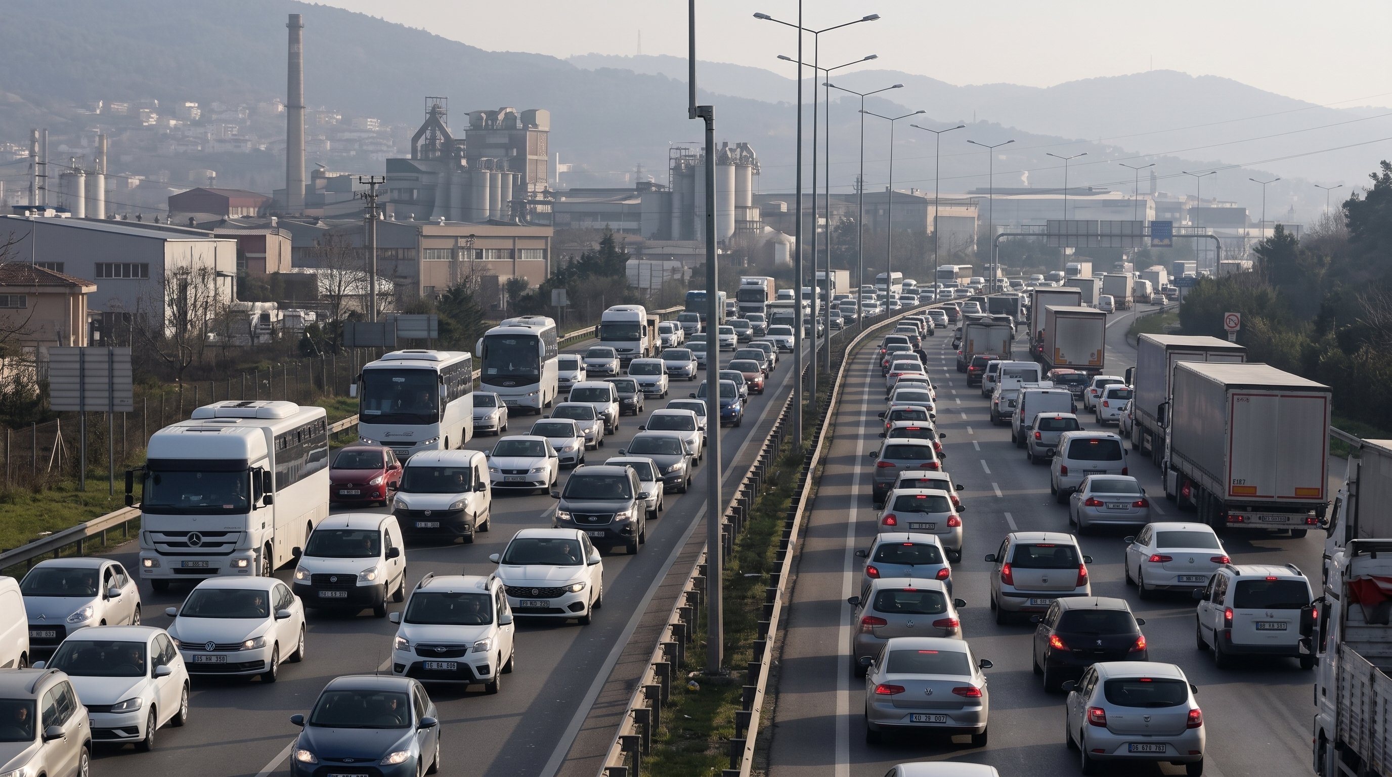 KOCAELİ’DE TRAFİKTEKİ YÜK HER GEÇEN GÜN ARTIYOR
ARAÇ SAYISI 672 BİNİ AŞTI