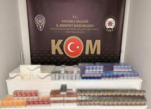 Kocaeli’de Kaçak Sigara ve Elektronik Sigara Tütünü Operasyonu: 1 Gözaltı
