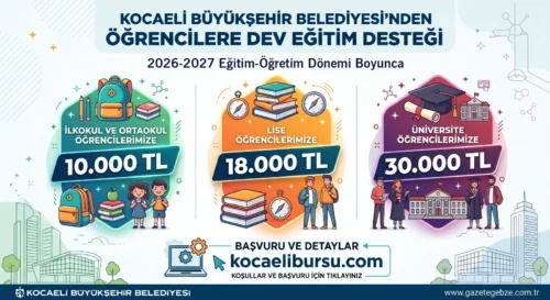 Kocaeli Büyükşehir Belediyesi’nden Öğrencilere Eğitim Desteği